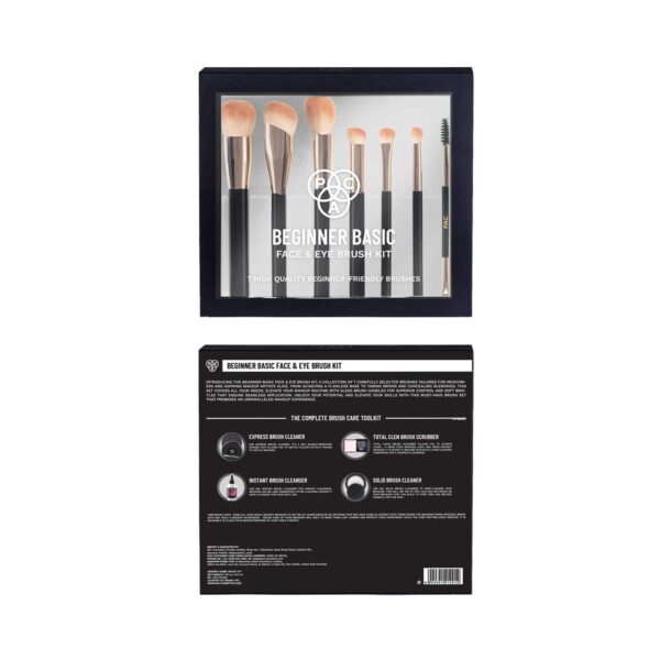 PAC Beginner Basic Face and Eye Brush Kit (7 pcs) - PAC