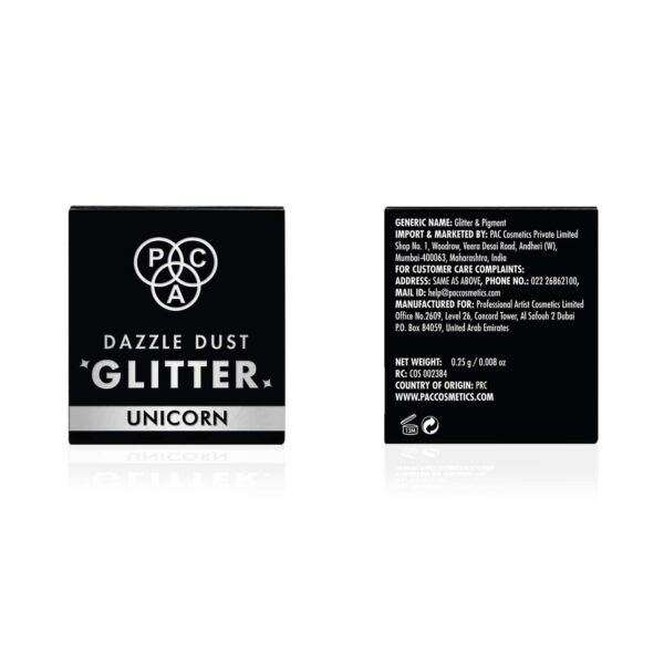 PAC Dazzle Dust Glitter Eyeshadow - Unicorn (0.25g) - PAC
