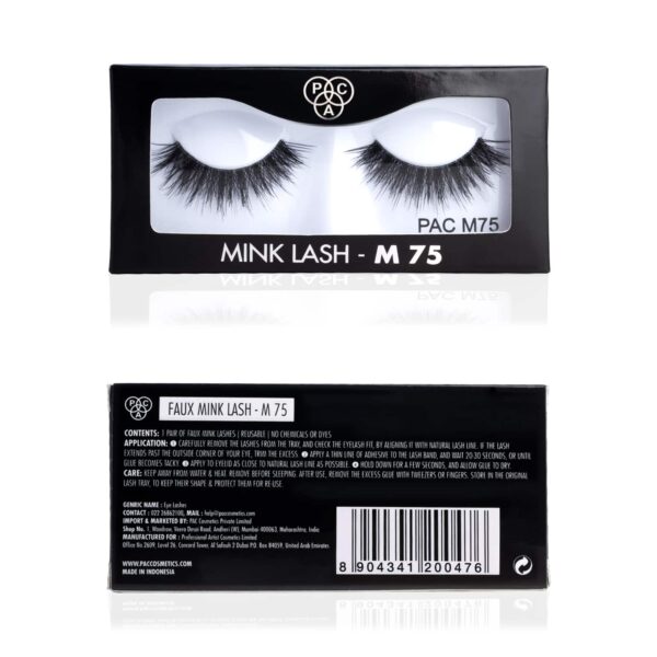 PAC Faux Mink False Eyelash - M75 (1 Pair) - PAC