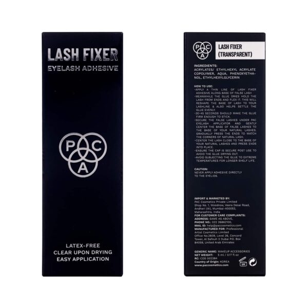 PAC Lash Fixer Eyelash Adhesive - Transparent (5ml) - PAC