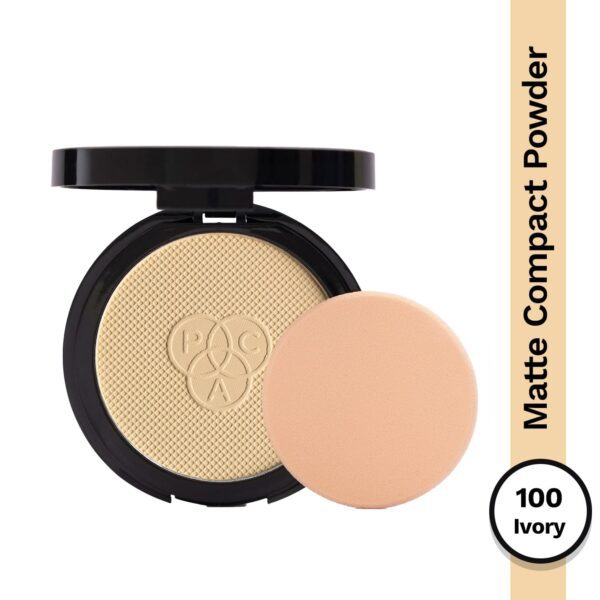PAC Matte Touch Compact Powder - 100 Ivory (12 g) - PAC