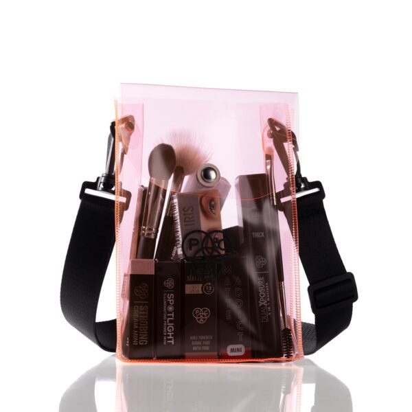 PAC Mini Transparent Makeup Sling Bag - Pink - PAC