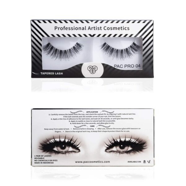 PAC PRO Tapered False Eyelash - PRO 04 (1 Pair) - PAC