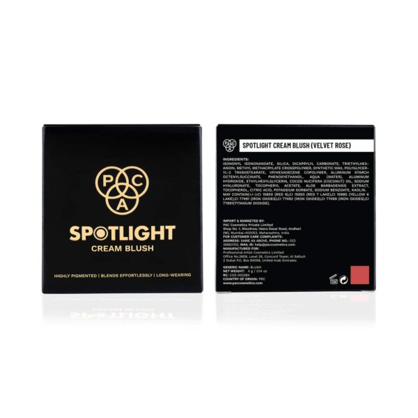 PAC Spotlight Cream Blush - Velvet Rose (4 g) - PAC