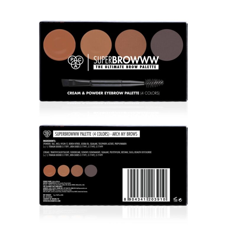 PAC SuperBrowww Palette X4 - 01 Arch My Brows (2g) - PAC