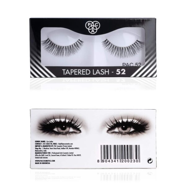 PAC Tapered False Eyelash - 52 (1 Pair) - PAC