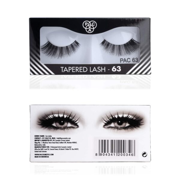 PAC Tapered False Eyelash - 63 (1 Pair) - PAC