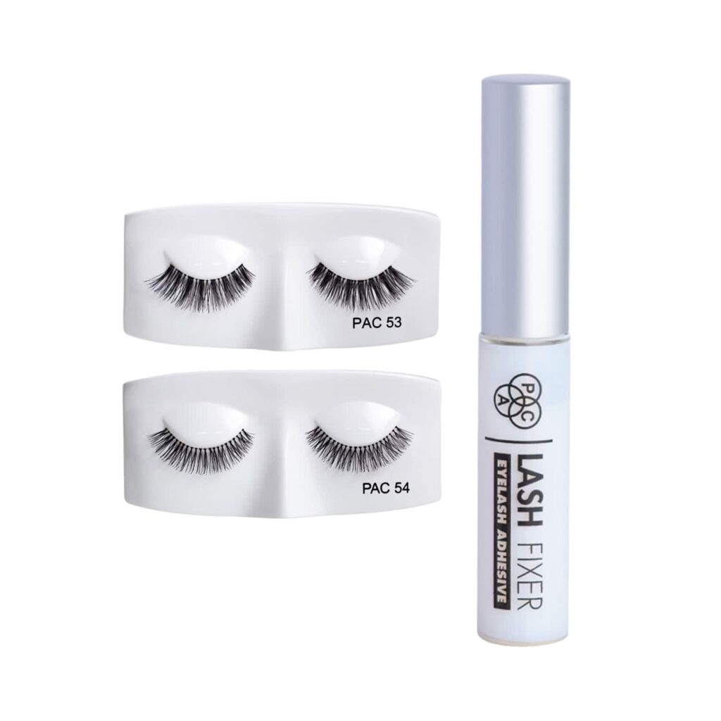 PAC Tapered Lash 53, Tapered Lash 54 & Lash Fixer Eyelash Adhesive Transparent Combo - PAC