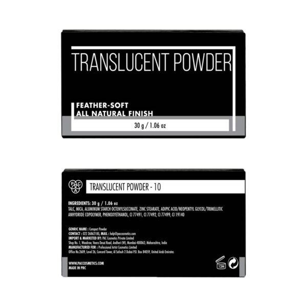 PAC Translucent Powder - 10 (30 g) - PAC
