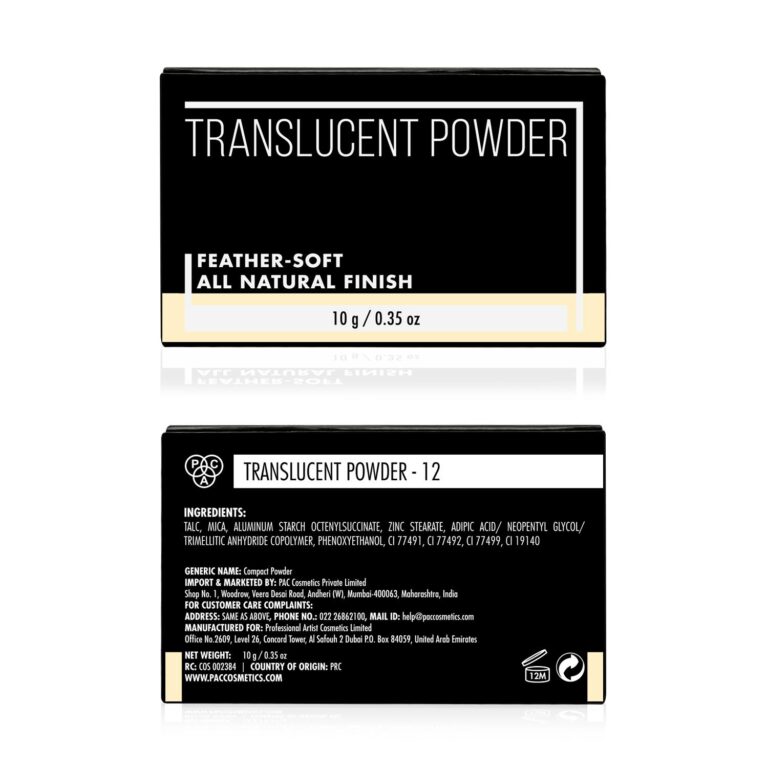 PAC Translucent Powder - 12 Shade (10g) - PAC