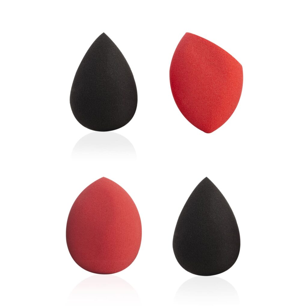 PAC Water Drop & Egg and Olive Cut Mini Sponge Set (4Pcs) - PAC