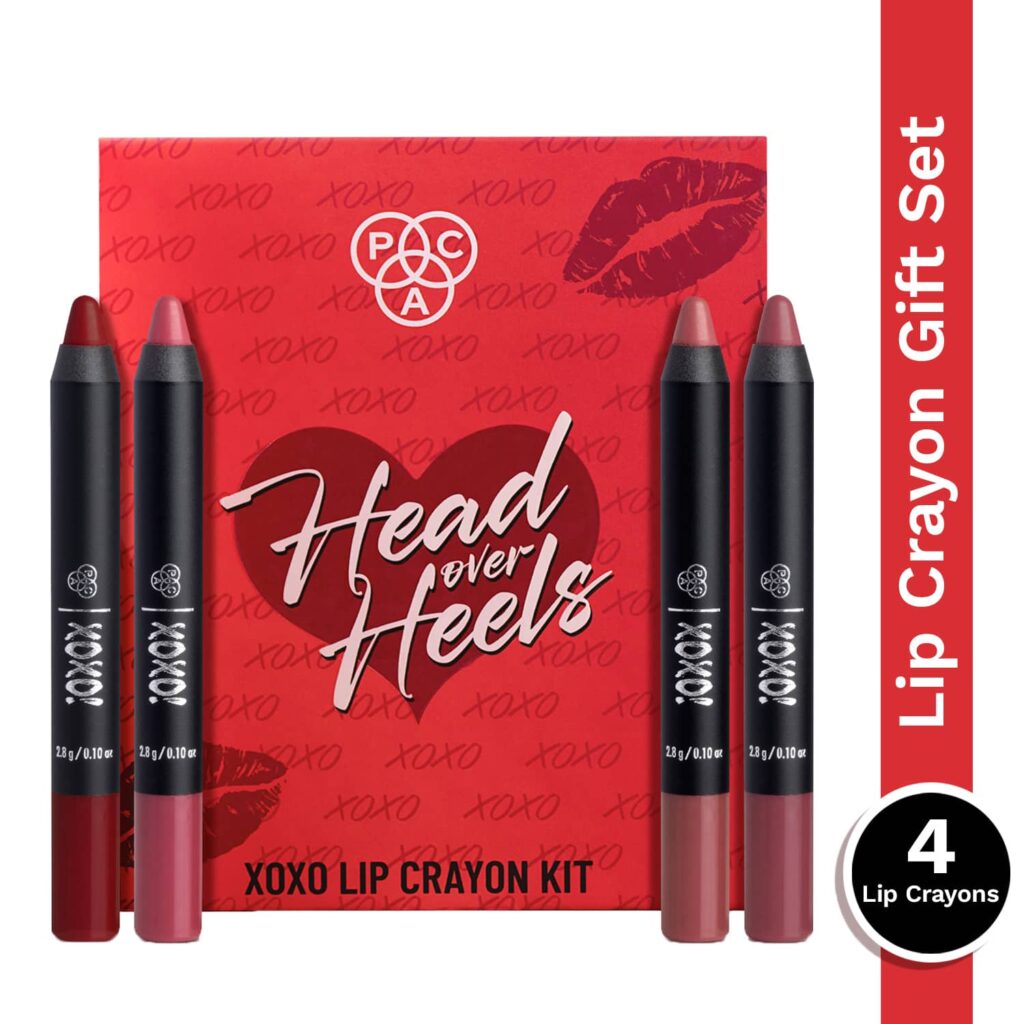 PAC Xoxo Lip Crayon Kit - Head Over Heels (4 pcs) - PAC