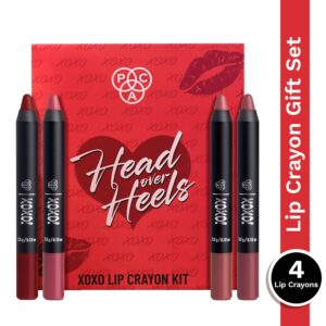PAC Xoxo Lip Crayon Kit - Head Over Heels (4 pcs) - PAC