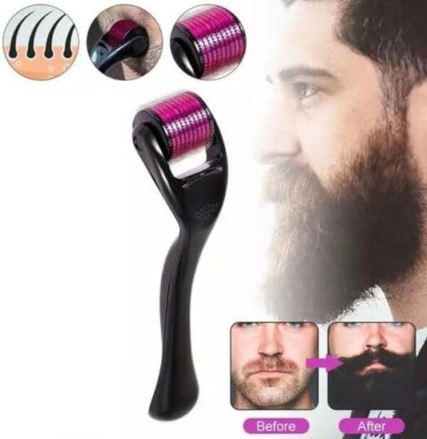 PACK OF 2 Roller P-2 For Hair And Beard Regrowth 540 Micro 0.5mm Titanium Needles Reduces Hair Fall & Stimulates Hair Follicles, Safe and Effective Easy to use | Skin Care Men...