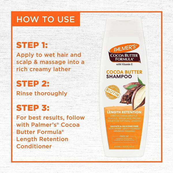 Palmer's Cocoa Butter & Biotin Length Retention Shampoo (400 ml) - Palmer's
