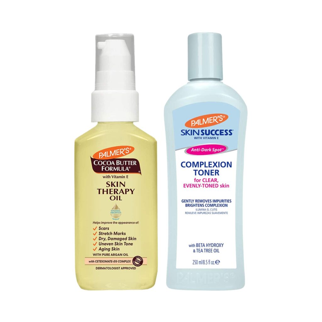 Palmer's Cocoa Butter Skin Therapy Oil (60 ml) & Vitamin E Anti -Dark Spot Toner (250 ml) Combo - Palmer's