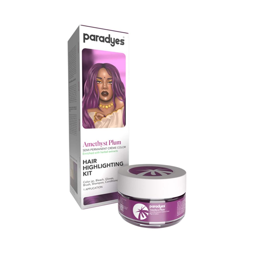 Paradyes Hair Highlighting Kit - Amethyst Plum (100g) - Paradyes