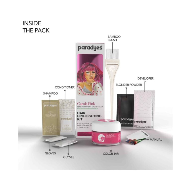 Paradyes Hair Highlighting Kit - Carola Pink (100g) - Paradyes