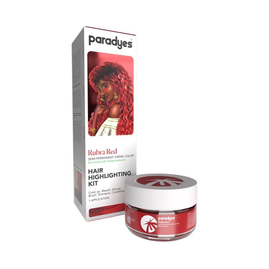 Paradyes Hair Highlighting Kit - Rubra Red (100g) - Paradyes