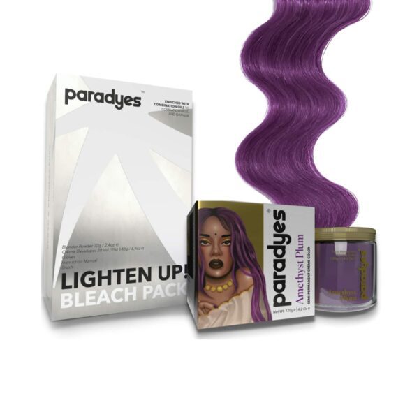 Paradyes Lighten Up! Bleach + Color Combo (Amethyst Plum) - Paradyes