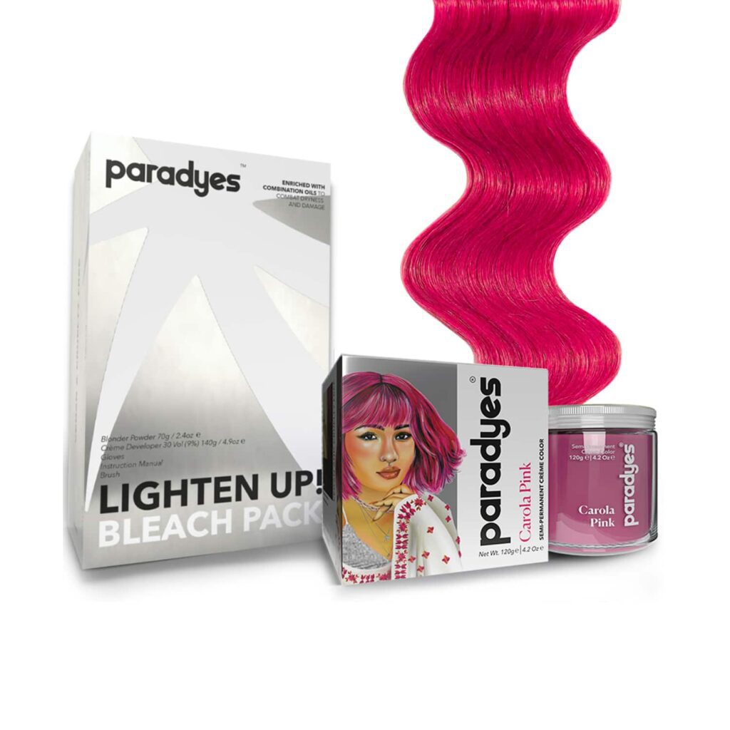 Paradyes Lighten Up! Bleach + Color Combo (Carola Pink) - Paradyes