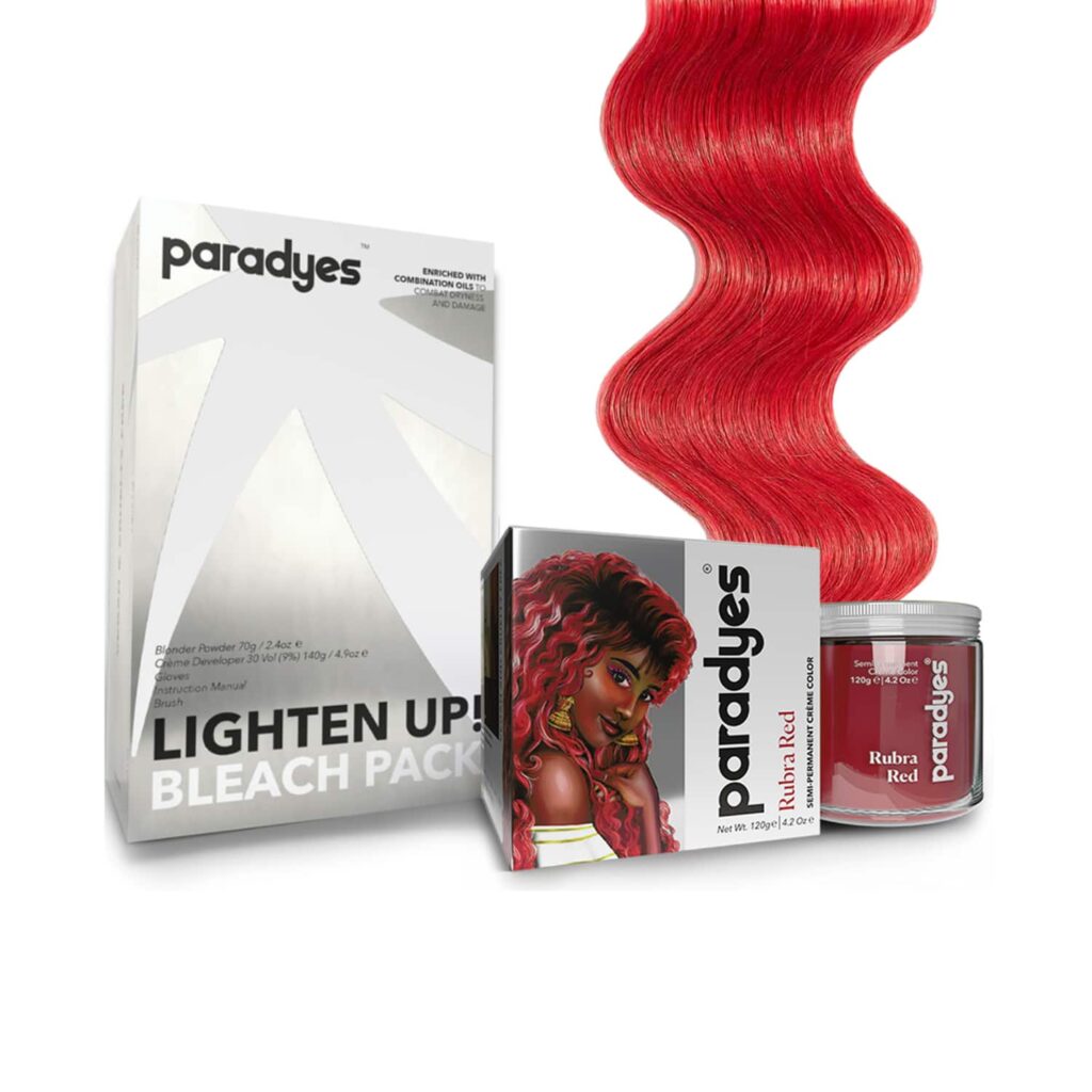 Paradyes Lighten Up! Bleach + Color Combo (Rubra Red) - Paradyes
