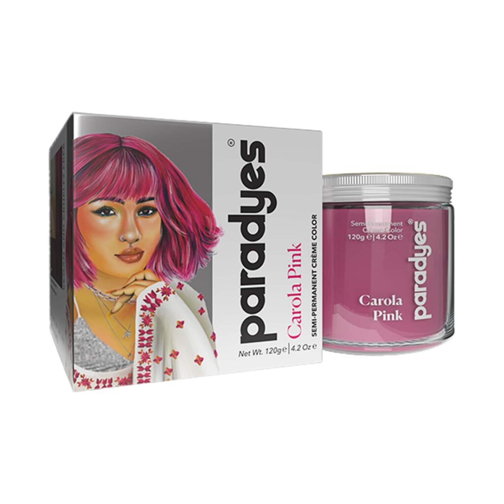 Paradyes Semi-Permanent Classic Hair Color Jar - Carola Pink (120g) - Paradyes