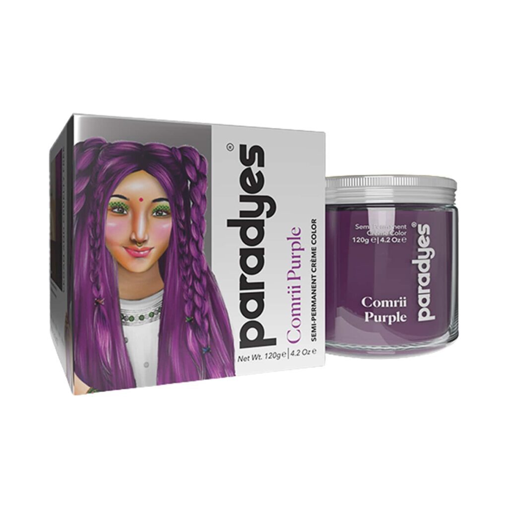 Paradyes Semi-Permanent Classic Hair Color Jar - Comrii Purple (120g) - Paradyes