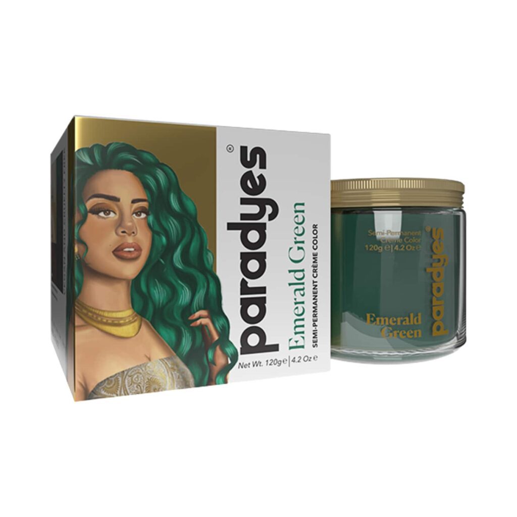 Paradyes Semi-Permanent Classic Hair Color Jar - Emerald Green (120g) - Paradyes