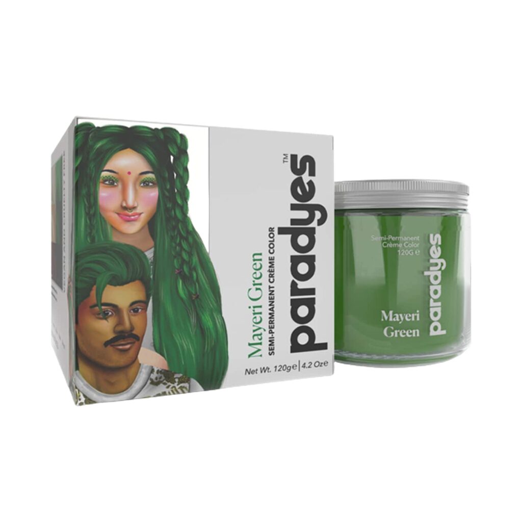 Paradyes Semi-Permanent Classic Hair Color Jar - Mayeri Green (120g) - Paradyes