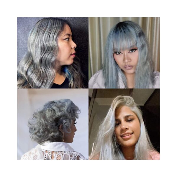 Paradyes Semi-Permanent Classic Hair Color Jar - Moonstone Grey (120g) - Paradyes