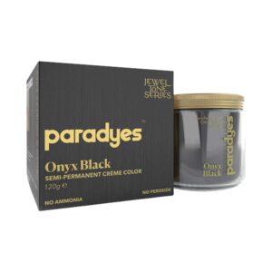 Paradyes Semi-Permanent Classic Hair Color Jar - Onyx Black (120g) - Paradyes