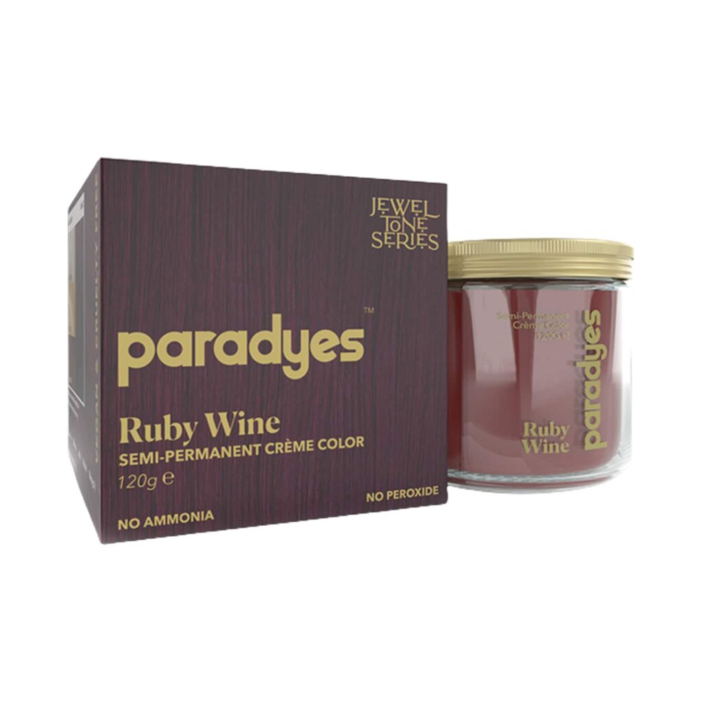 Paradyes Semi-Permanent Classic Hair Color Jar - Ruby Wine (120g) - Paradyes