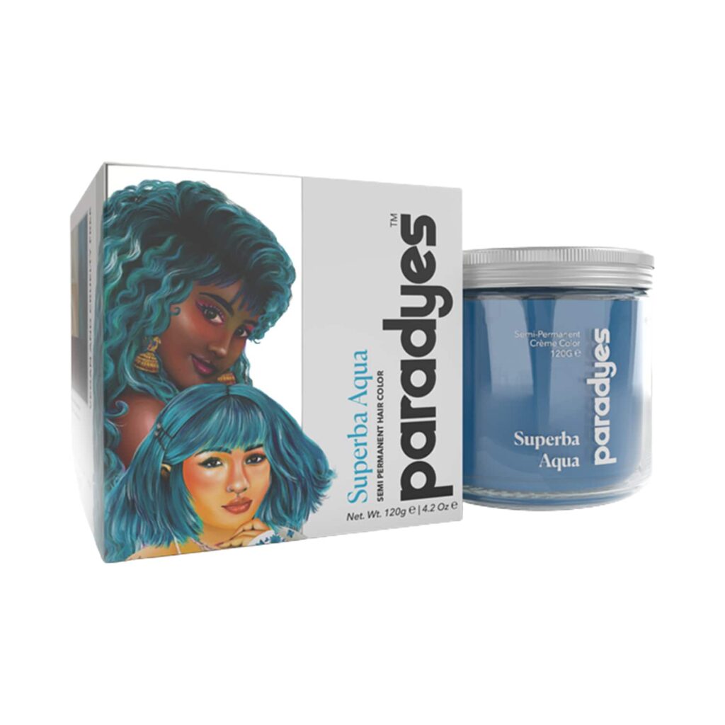 Paradyes Semi-Permanent Classic Hair Color Jar - Superba Aqua (120g) - Paradyes