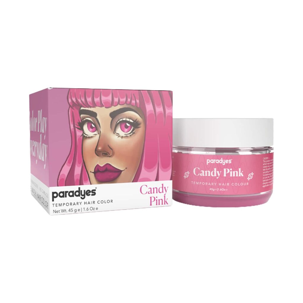 Paradyes Temporary One Wash Hair Color - Candy Pink (45g) - Paradyes