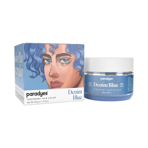 Paradyes Temporary One Wash Hair Color - Denim Blue (45g) - Paradyes