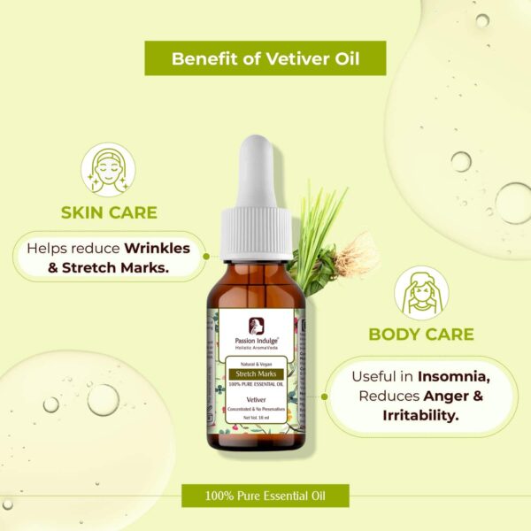 Passion Indulge Anti-Scar & Anti-Aging Vetiver Facial Oil (10 ml) - Passion Indulge