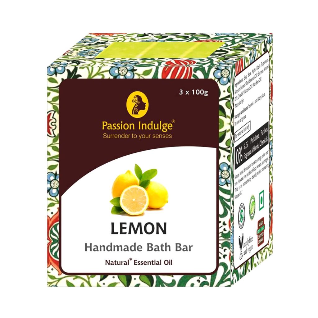 Passion Indulge Lemon Handmade Bath Bar Soap (3 pcs) - Passion Indulge