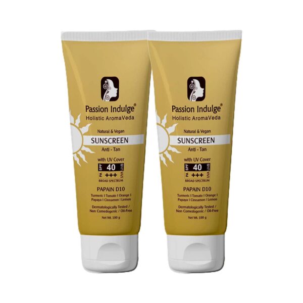 Passion Indulge Papain Anti-Tan Sunscreen (2 pcs) - Passion Indulge