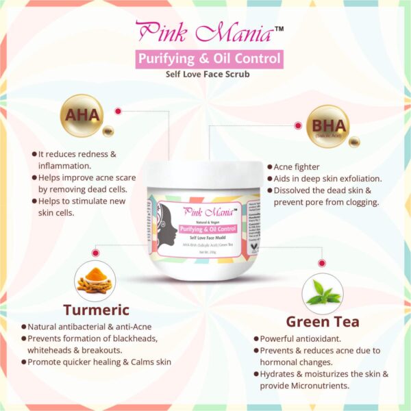 Passion Indulge Pinkmania Aha-Bha Face Mudd For Oily Skin (200 gm) - Passion Indulge