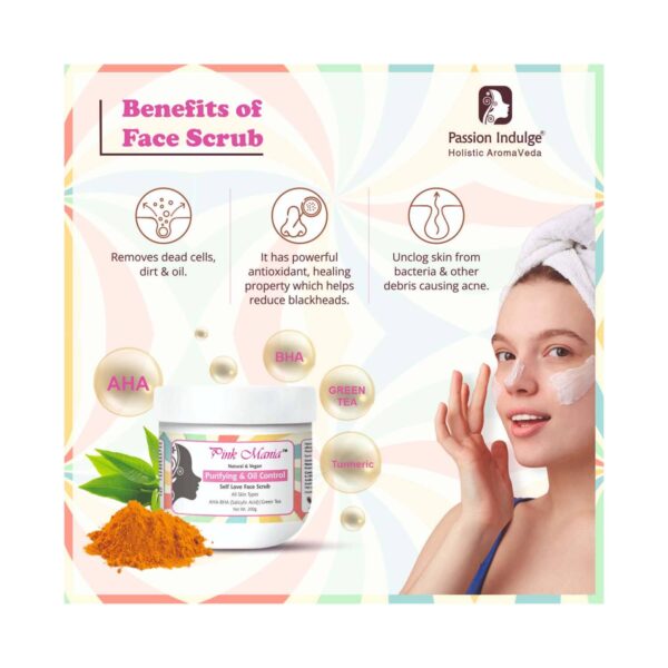 Passion Indulge Pinkmania Aha-Bha Face Scrubb For Oily Skin (200 gm) - Passion Indulge