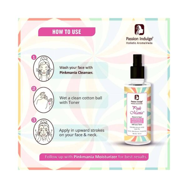 Passion Indulge Pinkmania Aha-Bha Face Toner (100 ml) - Passion Indulge