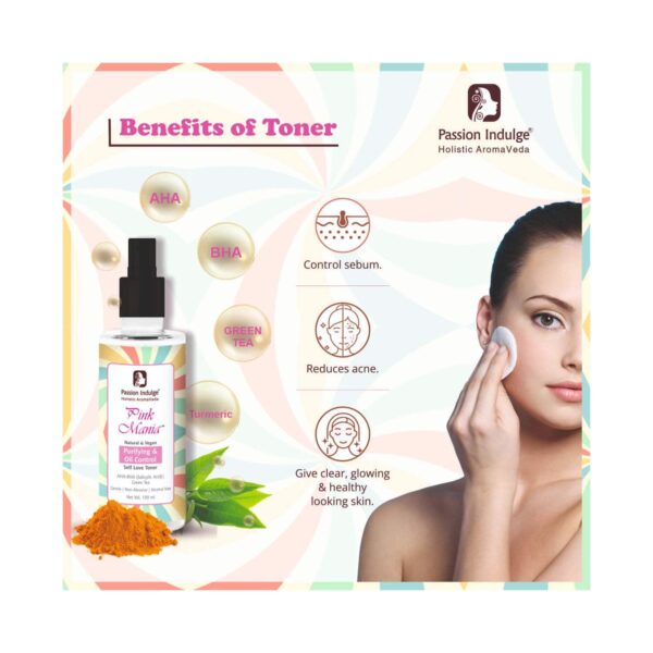 Passion Indulge Pinkmania Aha-Bha Face Toner (100 ml) - Passion Indulge