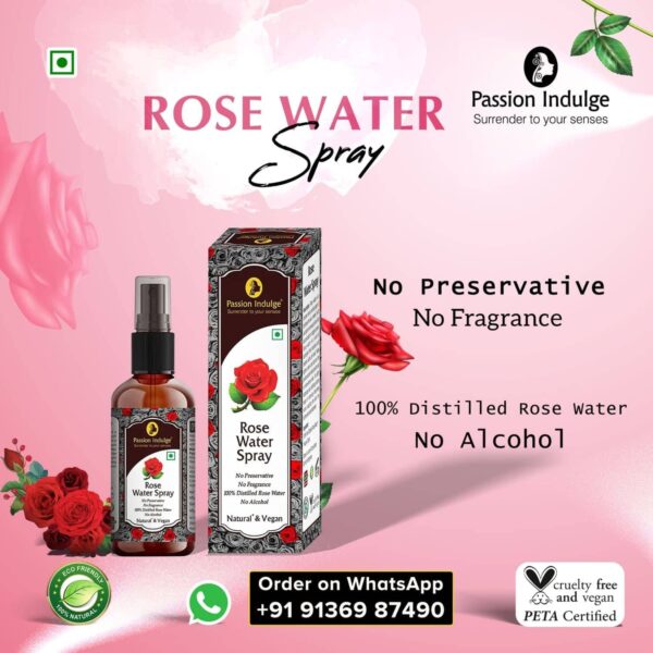 Passion Indulge Rose Water (Buy 1 Get 1 Free) (100 ml) - Passion Indulge