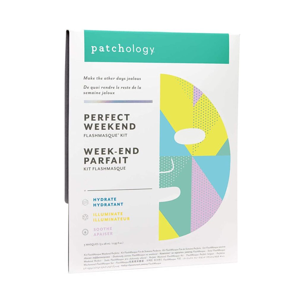 Patchology Perfect Weekend Sheet Mask Kit-Hydrate & Illuminate with Soothe Mask (3Pcs) - Patchology