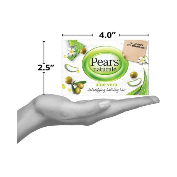 Pears Naturale Aloe Vera Detoxifying Bar Soap (3Pcs) - Pears