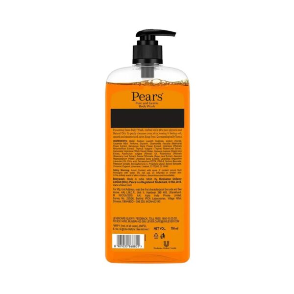 Pears Pure and Gentle Body Wash (750ml) - Pears