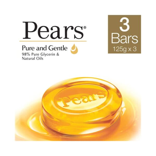 Pears Pure & Gentle Bathing Bar Soap (3Pcs) - Pears
