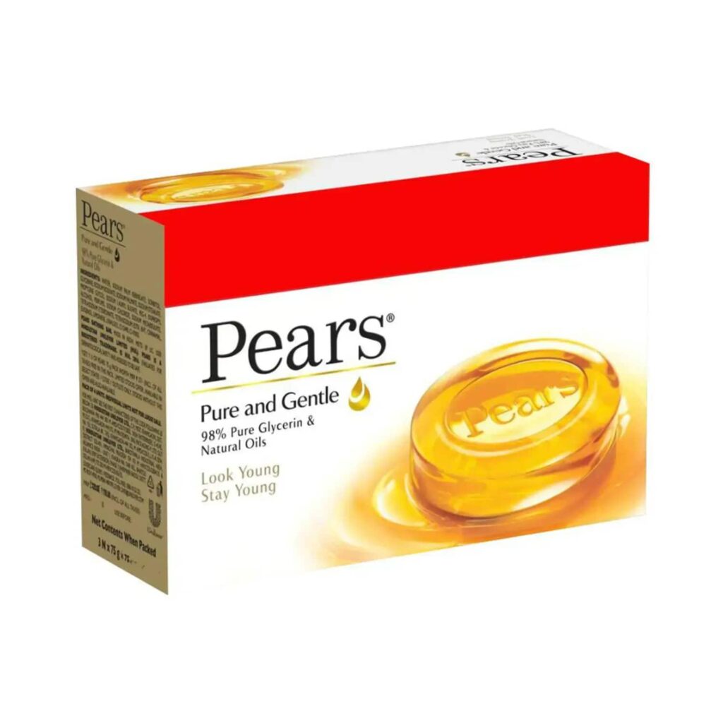 Pears Pure & Gentle Bathing Bar Soap (4Pcs) - Pears
