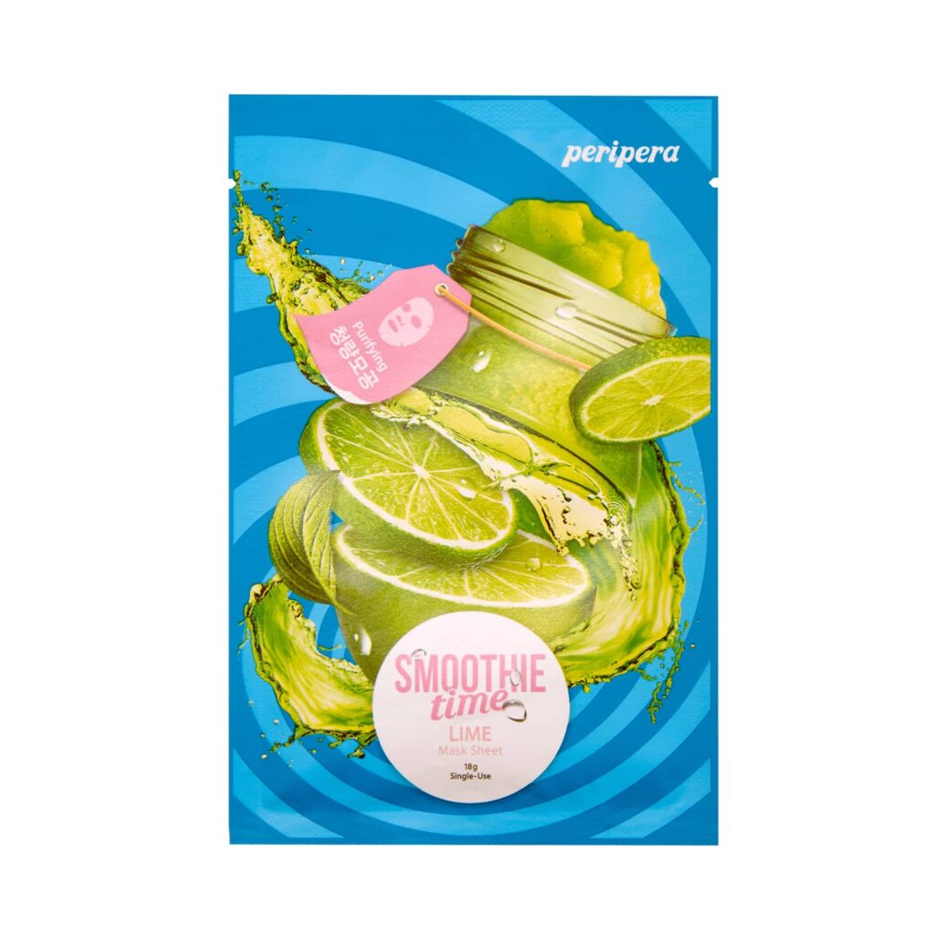 Peripera Smoothie Time 1 Lime Purifying Sheet Mask (18g) - Peripera